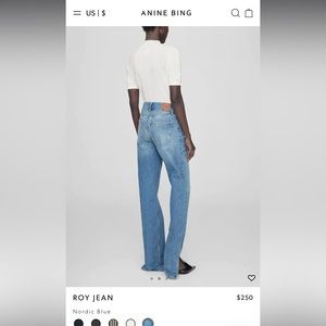 Anine Bing Roy Jeans NWT
